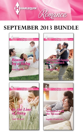 Title details for Harlequin Romance September 2013 Bundle: Bound by a Baby\In the Line of Duty\Patchwork Family in the Outback\Stranded with the Tycoon by Kate Hardy - Available
